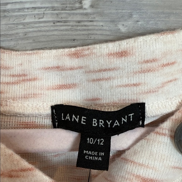 Lane Bryant Pink Long Sleeve Top with Button Detail - Picture 2 of 9